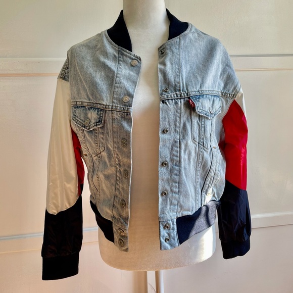 Levi's Jackets & Blazers - Levi’s Premium Denim Hybrid “All American” Bomber Jacket (small)
